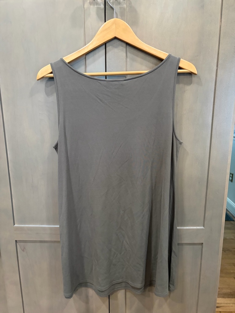Eileen Fisher Mushroom Scoop Neck Tunic - Picture 5 of 5